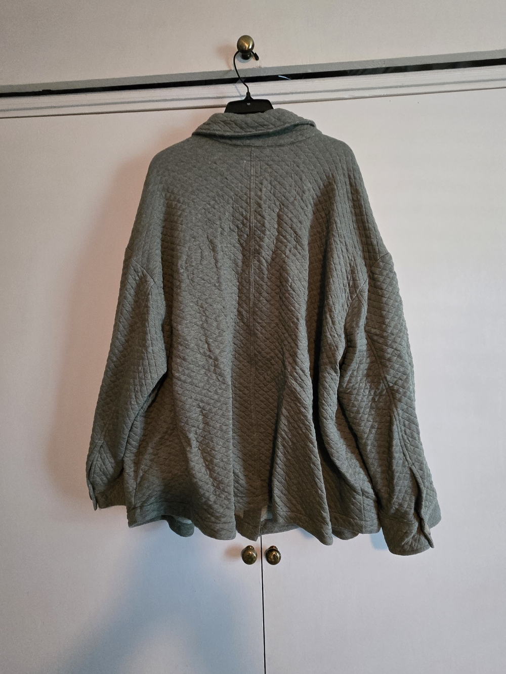 J. Jill Quilted Jacket in Light Sage - Picture 3 of 4